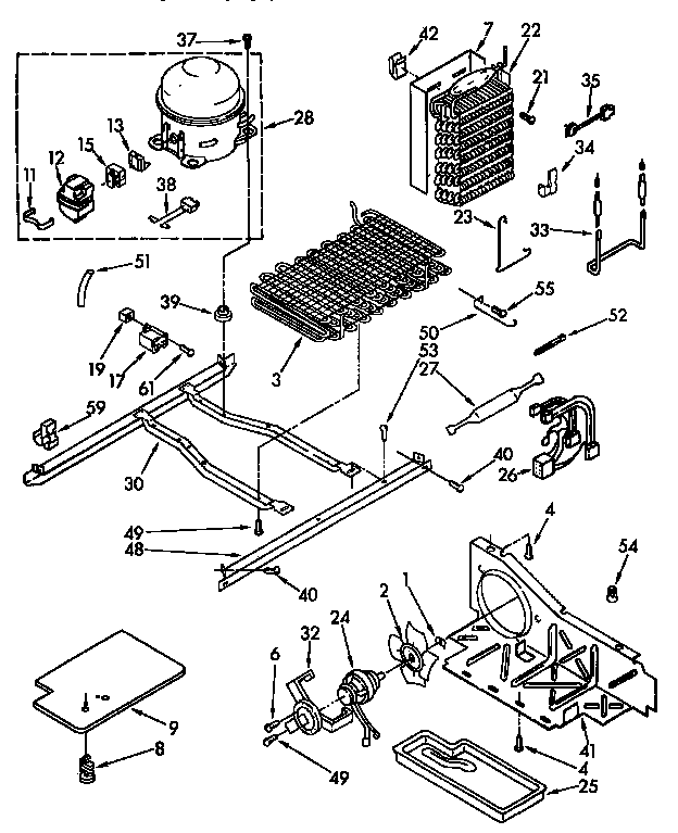 Kenmore 1069532411 unit parts diagram