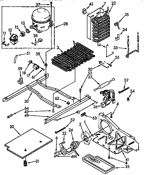 Kenmore 1069532581 unit parts diagram