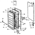 Kenmore 2539246410 door parts diagram