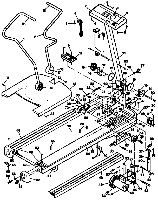 Proform DR705022 unit parts diagram