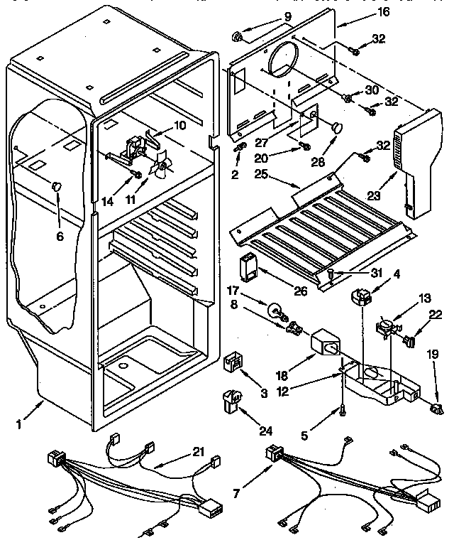 Kenmore 1069334282 liner parts diagram