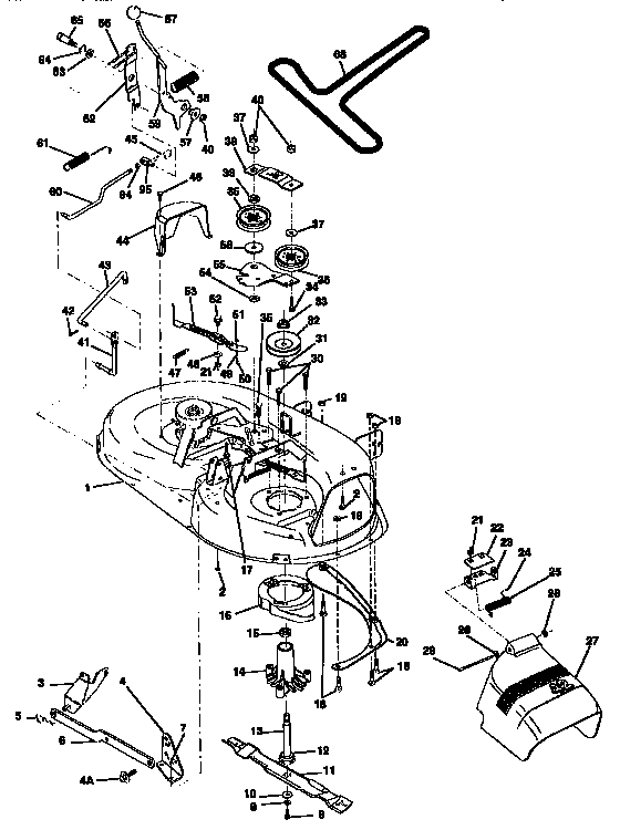 Craftsman 917257690 42" mower diagram