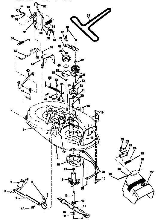 Craftsman 917257571 42" mower diagram