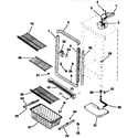 Kenmore 2539235714 cabinet parts diagram