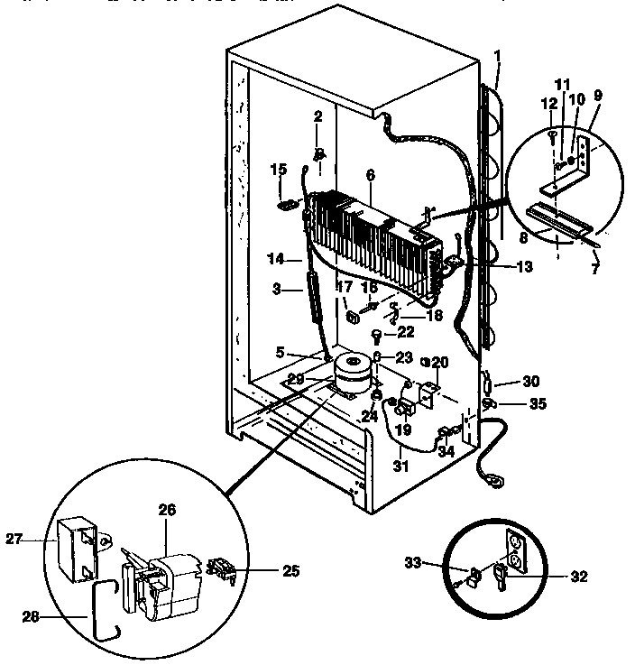Kenmore 2539235784 unit parts diagram
