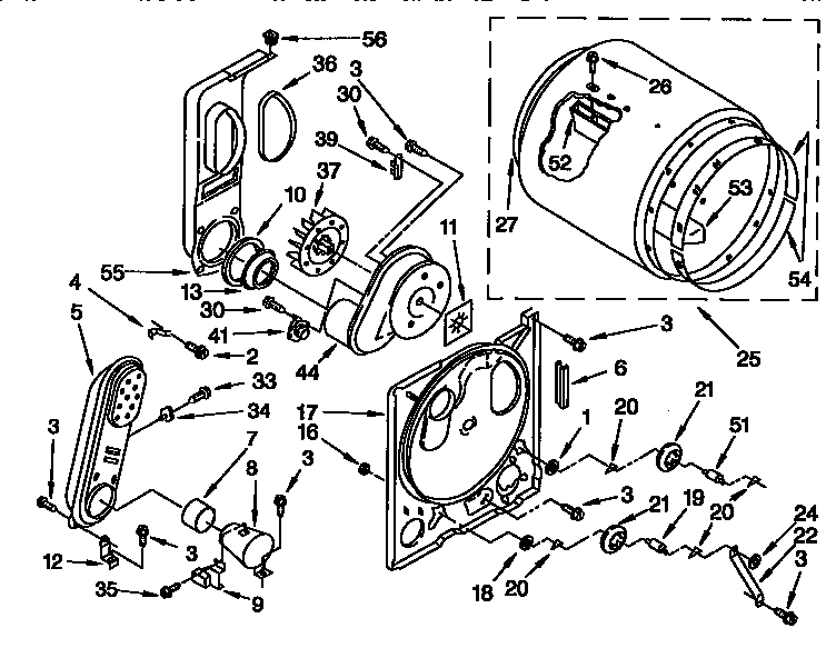 Kenmore 11097577200 bulkhead parts diagram
