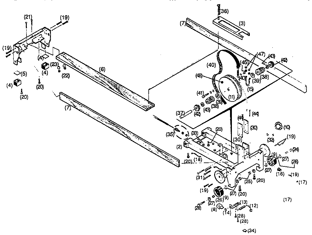 Roadmaster 8308SR frame assembly diagram