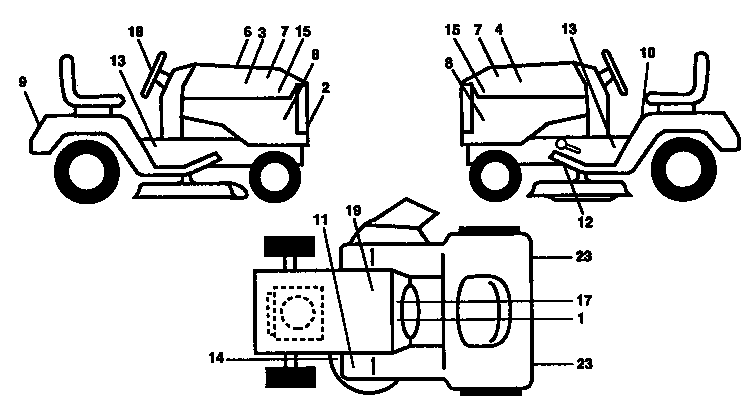 Craftsman 917250260 decals diagram