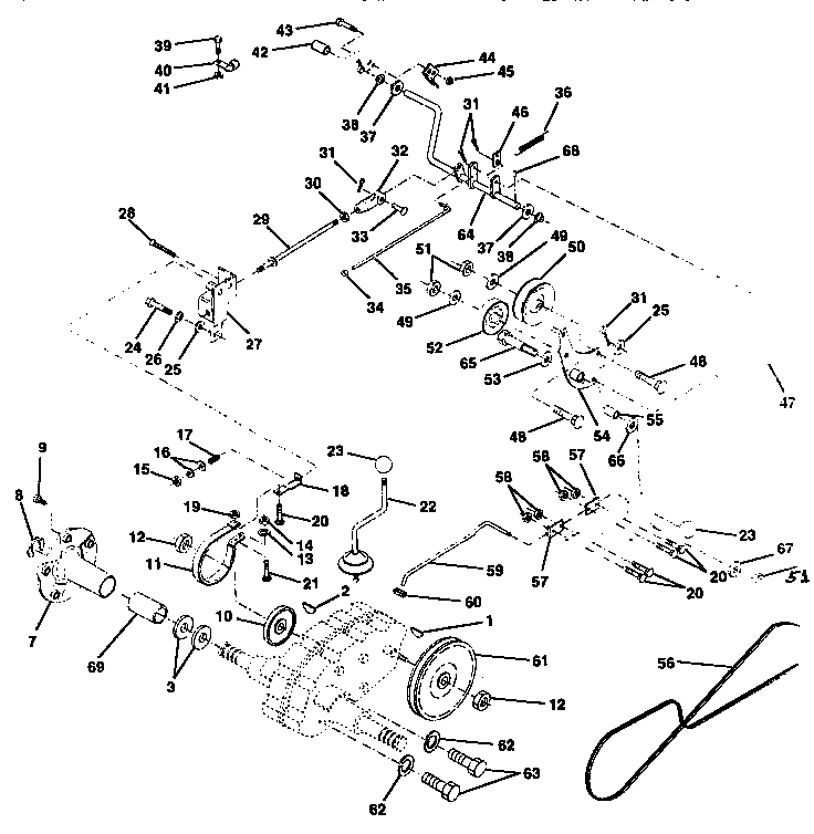 Craftsman 917250260 ground drive diagram