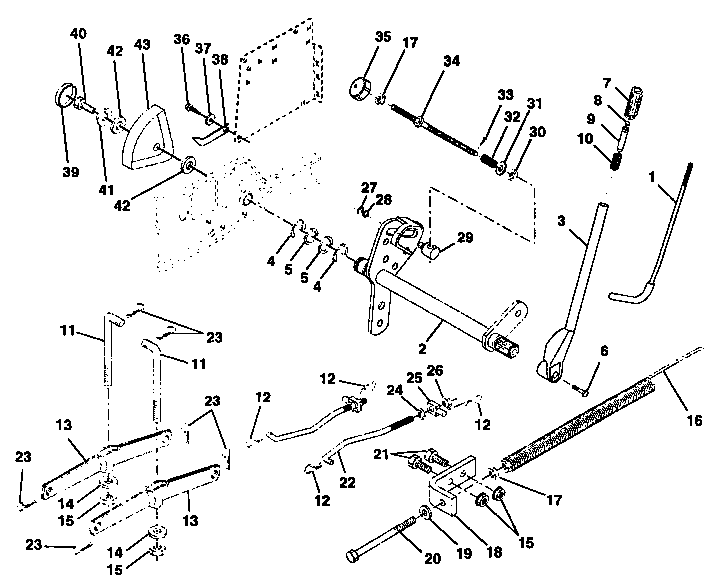 Craftsman 917250260 lift assembly diagram