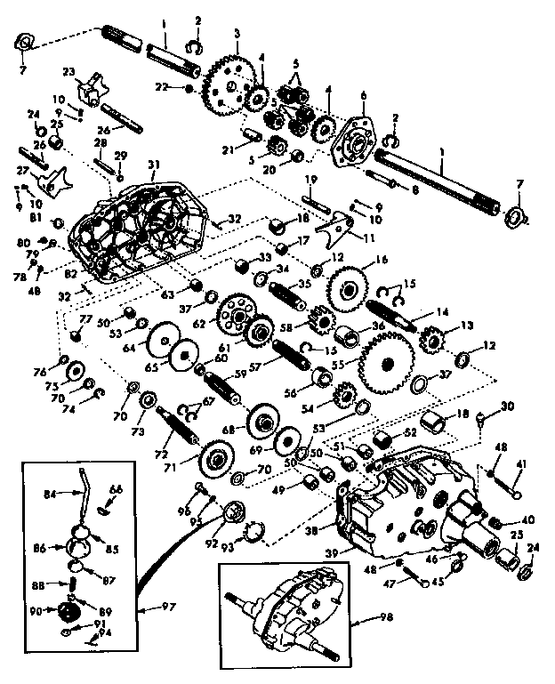 Craftsman 917250260 transaxle diagram