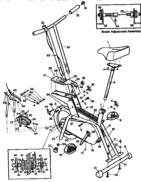 Proform PF730030 unit parts diagram