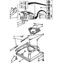Kenmore 11091564800 machine base parts diagram