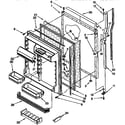 KitchenAid KTRS25KABL10 refrigerator door parts diagram