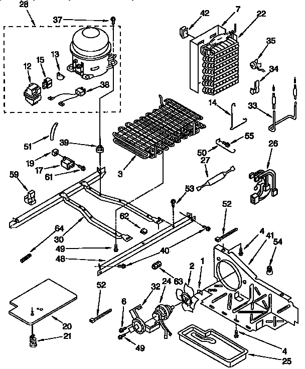 Kenmore 1069542910 unit parts diagram