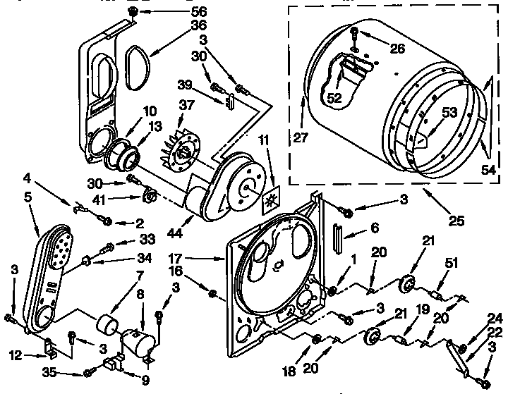 Kenmore 11097572800 bulkhead parts diagram