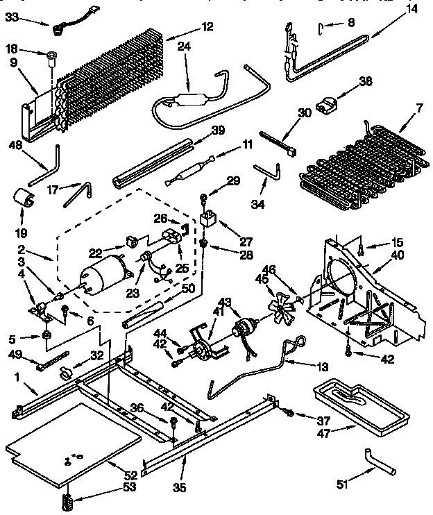 Kenmore 1069638611 unit parts diagram