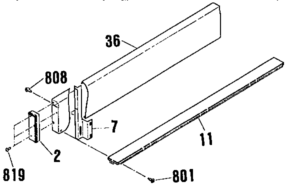 Kenmore 3634672994 optional backsplash diagram