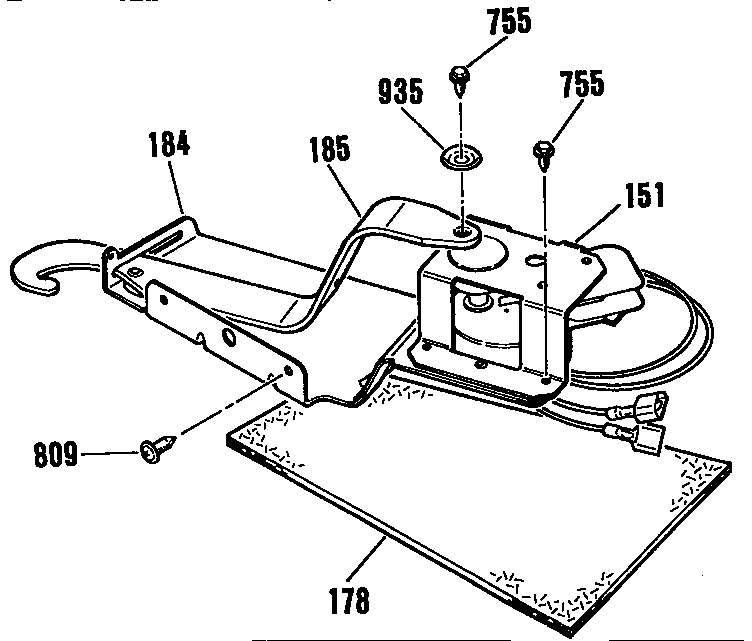 Kenmore 3634672994 door lock section diagram