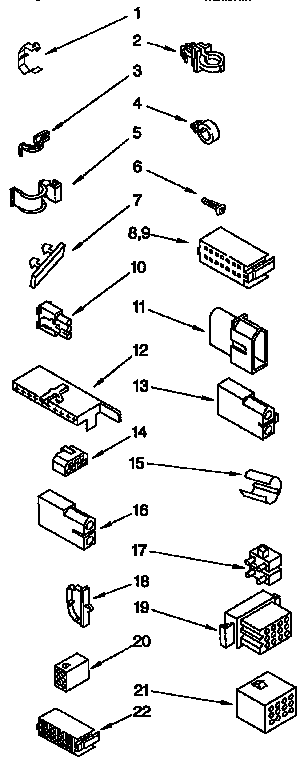 Kenmore 11092584100 wiring harness parts diagram