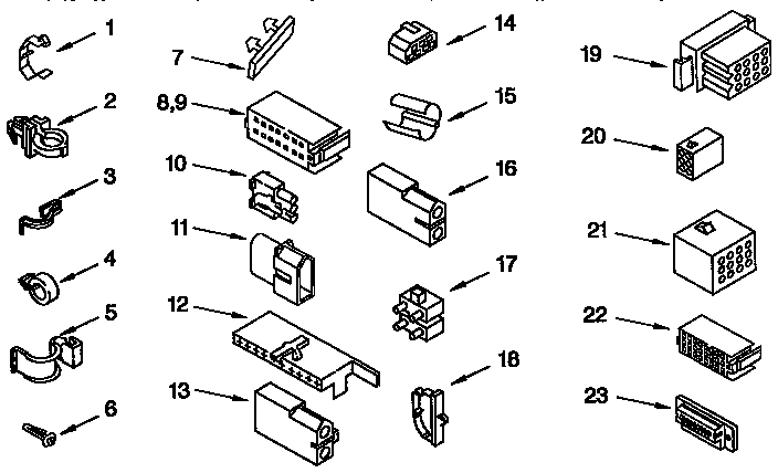 Kenmore 11092529800 wiring harness parts diagram