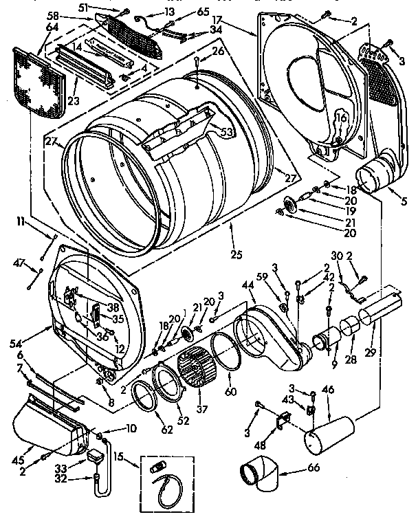 Kenmore 11097592400 bulkhead parts diagram