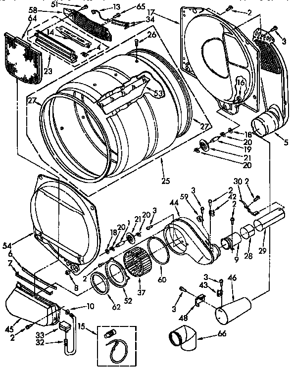 Kenmore 11097583100 bulkhead parts diagram