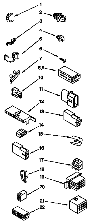 Kenmore 11092581100 wiring harness parts diagram