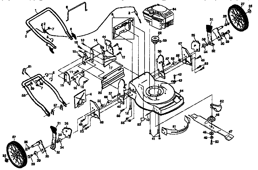 Craftsman 917374371 main frame diagram