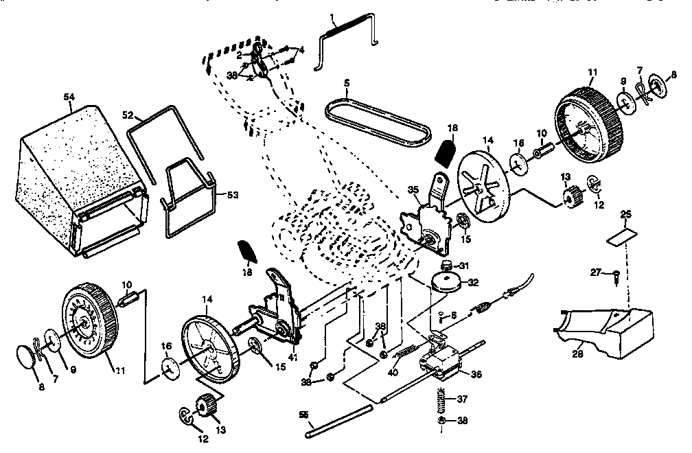 Craftsman 917373841 drive assembly diagram