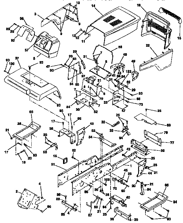 Craftsman 917257711 chassis and enclosures diagram