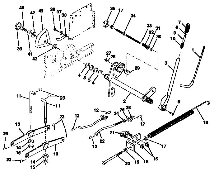 Craftsman 917257711 lift assembly diagram