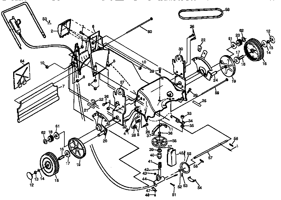 Craftsman 917373460 drive assembly diagram