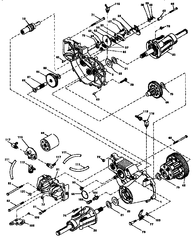 Craftsman 917251570 transaxle diagram