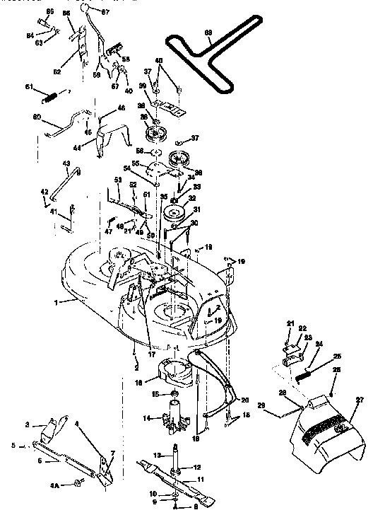 Craftsman 917257570 42" mower diagram