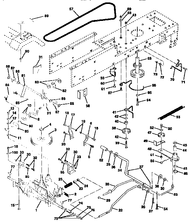 Craftsman 917257550 drive diagram
