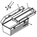 Craftsman 706655830 22" plastic handbox diagram