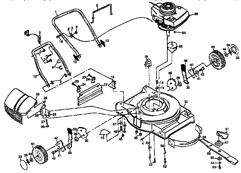 Craftsman 917378290 main frame diagram