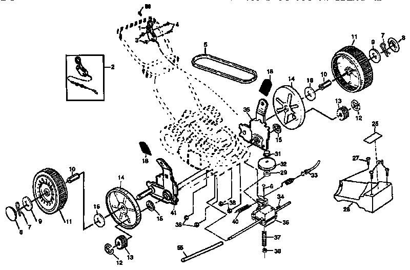 Craftsman 917378290 drive assembly diagram