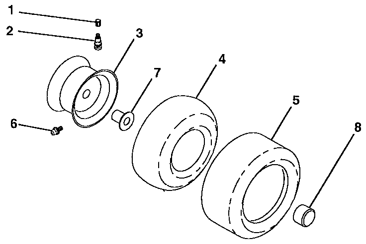 Craftsman 917257720 wheels and tires diagram
