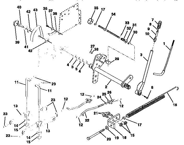 Craftsman 917257720 lift assembly diagram
