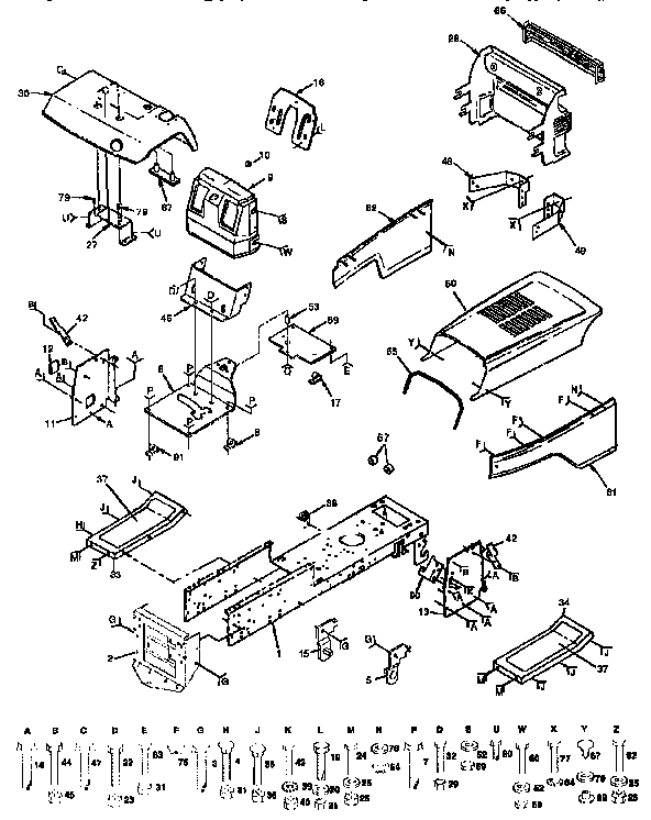 Craftsman 917257650 chassis and enclosures diagram