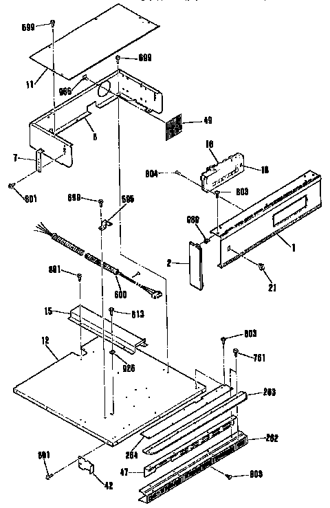 Kenmore 9114012992 control section diagram