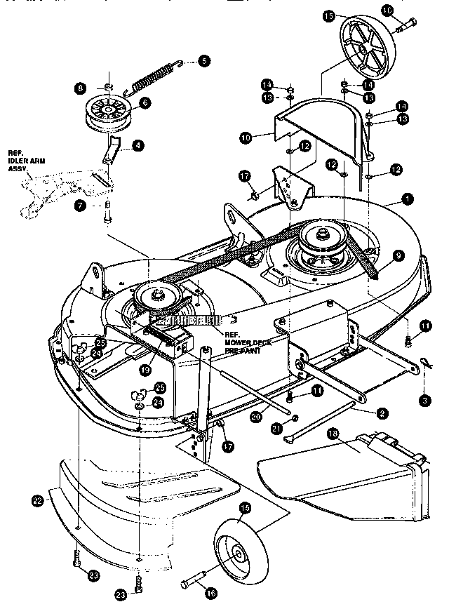 Craftsman 536257670 final deck assembly diagram