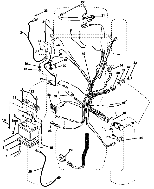 Craftsman 917250771 electrical repair parts diagram