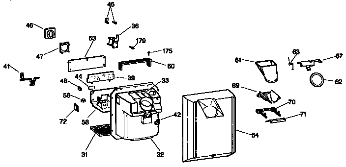 Kenmore 3639532783 dispenser diagram