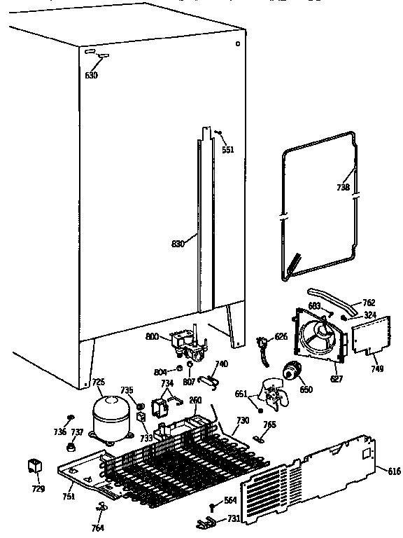 Kenmore 3639532783 unit parts diagram