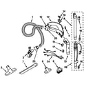 Kenmore 1162451290 hose and attachment parts diagram