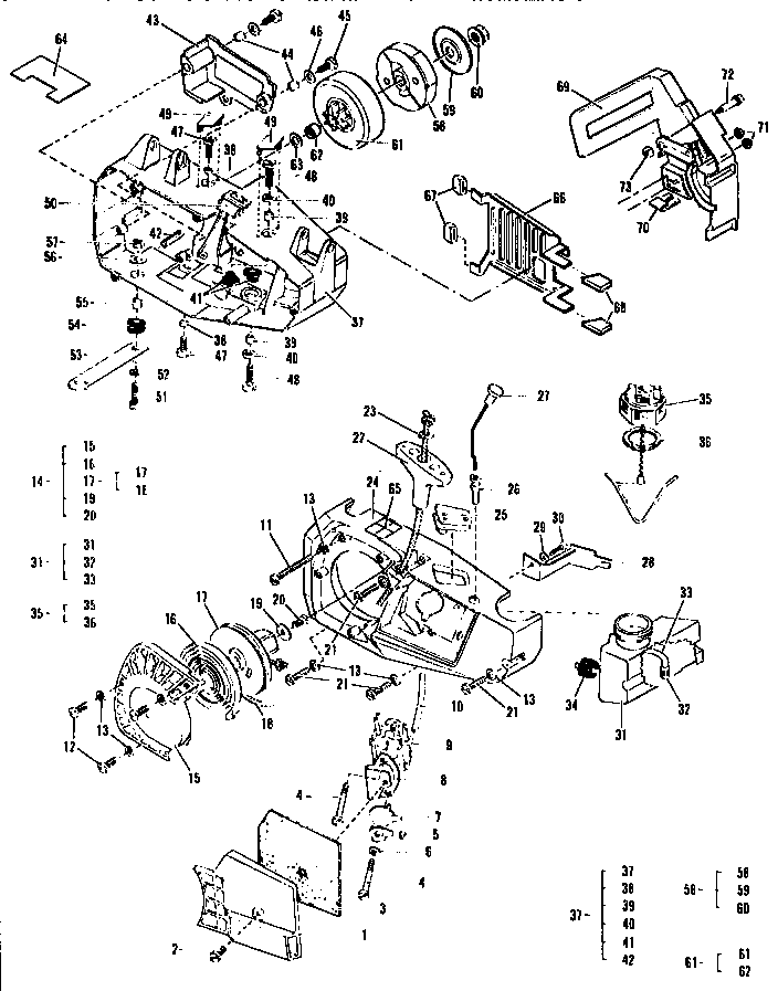 McCulloch TITAN 7 MODEL 12-600171-02 general assembly diagram