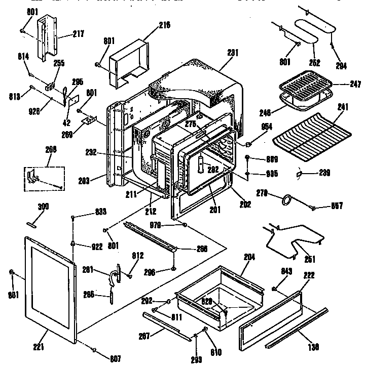 Kenmore 3636204190 body section diagram